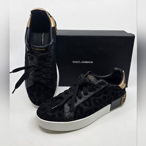 Dolce & Gabbana Portofino sneakers lurex fabric